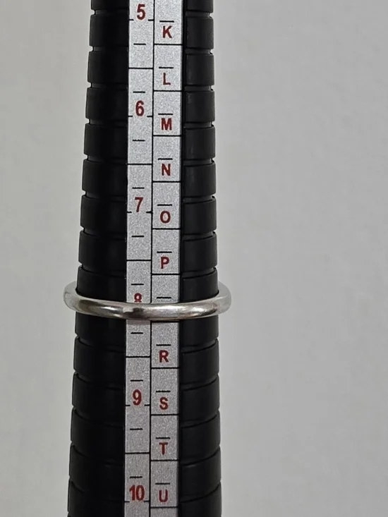 925 Sterling Silver Snake Ring – Adjustable – Crystal Detail - Picture 8 of 9